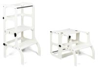 Ette Tete Leertoren Step'n Sit | Inklapbaar tot tafel en stoel | Wit met zwart