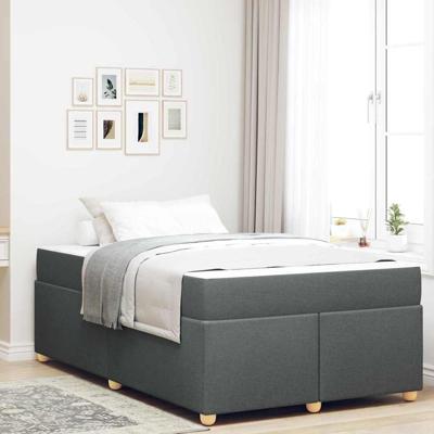 Bedframe met matras Anders Donkergrijs 120 x 200 cm Stof