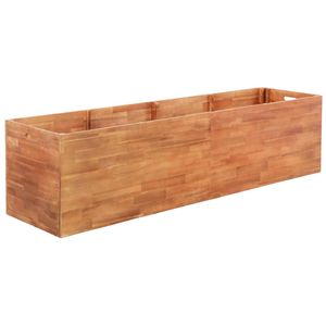 VidaXL Plantenbak verhoogd 200x50x50 cm acaciahout