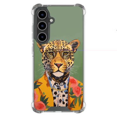 Samsung Galaxy S24 FE shockproof hoesje - Luipaard hipster