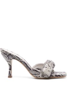 GIABORGHINI mules Alodie 100 mm en cuir - Gris