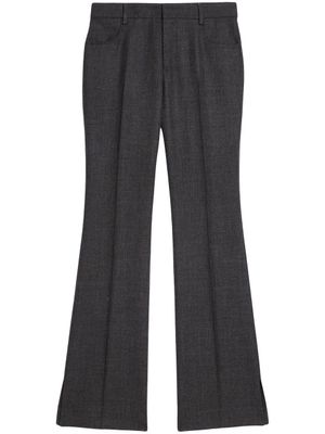 AMI Paris pantalon évasé à taille mi-haute - Gris