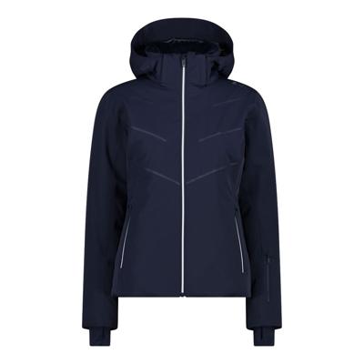 CMP Zip Hood Wintersportjas Dames Black Blue D40