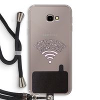 Home Is Where The Wifi Is: Samsung Galaxy J4 Plus Transparant Hoesje met koord