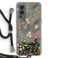 Sweet little flowers: OnePlus Nord 2 5G Transparant Hoesje met koord