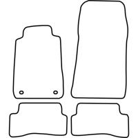 Automatten passend voor Mercedes CLK W208 1997-2002 TMME542