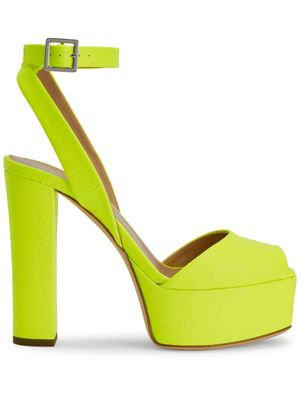 Giuseppe Zanotti sandales Betty à plateforme 120 mm - Jaune