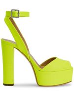 Giuseppe Zanotti sandales Betty 120 mm à imprimé crocodile - Jaune