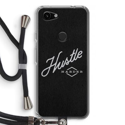 Hustle: Pixel 3a Transparant Hoesje met koord