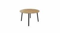 Tafel 9311 rond - 80 cm. - Zwart - Eiken YT49a - Beuken donker - thumbnail