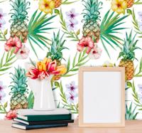 Fruit sticker ananas tekeningen