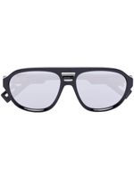 Gucci Eyewear lunettes de soleil Mountain Injection à monture pilote - Noir