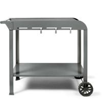 Plancha-trolley - LIVOO - GS168G - 2 getande wielen ø 14,5 cm - Bovenste plank 70 x 50 cm - Onderste plank 79 x 49 cm