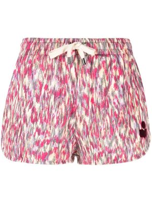 MARANT ÉTOILE short à logo imprimé - Rose