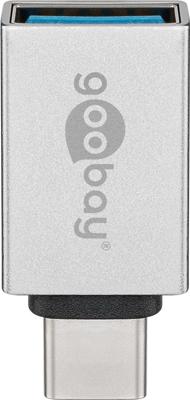 Goobay 56620 tussenstuk voor kabels USB C USB A Zilver