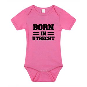 Born in Utrecht cadeau baby rompertje roze meisjes 92 (18-24 maanden)  -