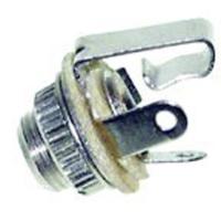 TRU COMPONENTS 1559801 Jackplug 3.5 mm Bus, inbouw Aantal polen: 2 Mono Zilver 1 stuk(s)