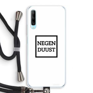 Negenduust vierkant: Huawei P Smart Pro Transparant Hoesje met koord
