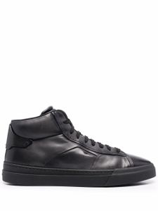 Santoni baskets montantes en cuir - Noir