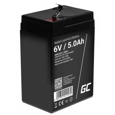 Green Cell Green Cell AGM11 batteria UPS Acido piombo [VRLA] 6 V 5 Ah (Green Cell AGM VRLA Loodaccu 6 V 5 Ah Loodgel (b x h x d) 70 x 107 x 47 mm Kabelschoen