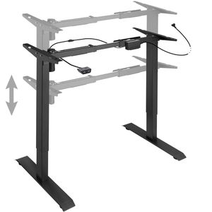 tectake - elektrisch Tafelframe Yannick zwart -403001