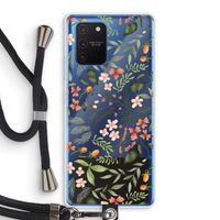 Sweet little flowers: Samsung Galaxy Note 10 Lite Transparant Hoesje met koord