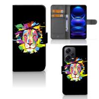 Xiaomi Poco X5 Pro | Note 12 Pro 5G Leuk Hoesje Lion Color | Portemonnee hoesje
