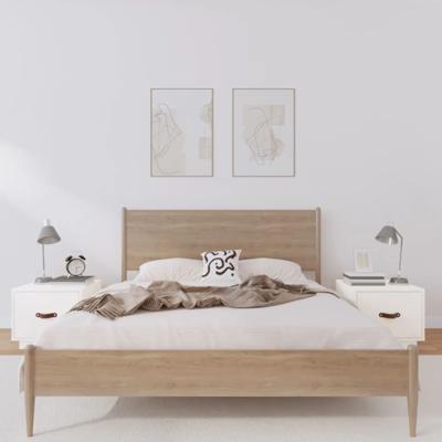 Nachtkastjes 2 st 40x34x35 cm massief grenenhout wit