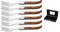 Blackwell Steakvorken Laguiole - Rozenhout - 6 Stuks
