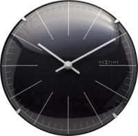 NeXtime NE-3506ZW Wandklok Big Stripe Ø20 Glas Zwart NeXtime NE-3506ZW Wandklok Big Stripe Ø20 Glas Zwart