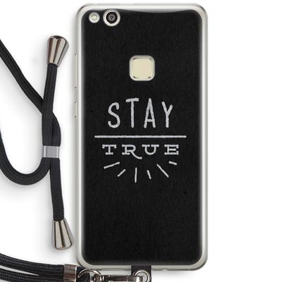 Stay true: Huawei Ascend P10 Lite Transparant Hoesje met koord