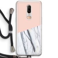 A touch of peach: OnePlus 6 Transparant Hoesje met koord