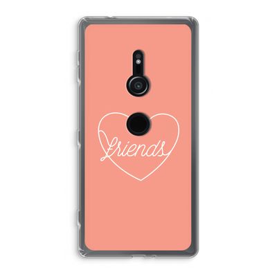 Friends heart: Sony Xperia XZ2 Transparant Hoesje