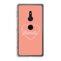Friends heart: Sony Xperia XZ2 Transparant Hoesje