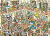 Jan van Haasteren puzzel de bibliotheek - 1000 stukjes - thumbnail