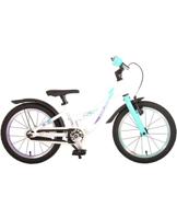 Volare glamour kinderfiets - meisjes - 16 inch - wit/mint groen - prime collection