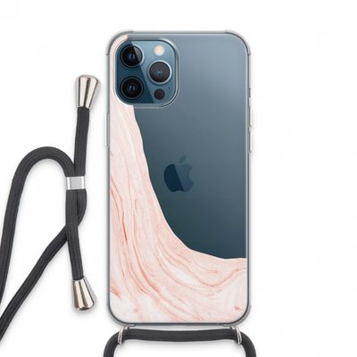 Peach bath: iPhone 13 Pro Max Transparant Hoesje met koord