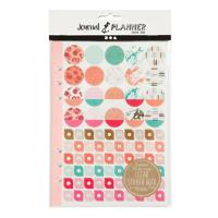 Creativ Company Stickerboek, aquarel, a5, goud, rood, koraal, 1 stuk