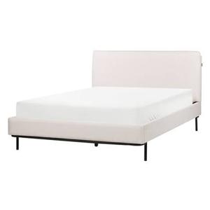 Beliani - CORIO - Tweepersoonsbed - Crème - 140 x 200 cm - Polyester