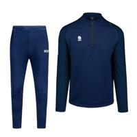 Robey Performance Half-Zip Trainingspak Kids Donkerblauw Zwart - thumbnail