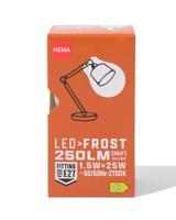 HEMA Led kogel frost E27 1.5W 250lm