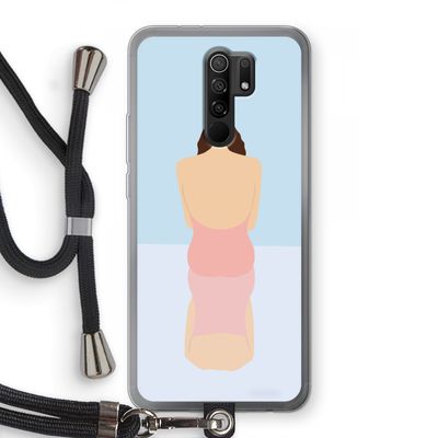 Mirror: Xiaomi Redmi 9 Transparant Hoesje met koord
