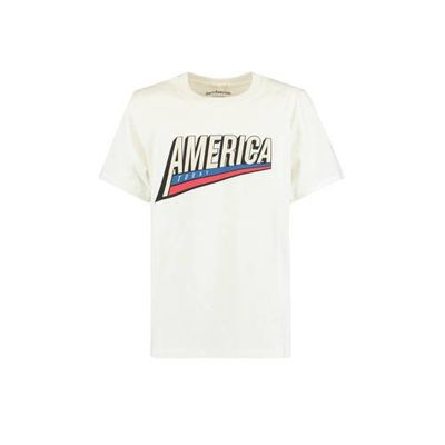 America Today Junior T-shirt met printopdruk ecru