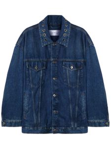 Off-White veste en jean à œillets - Bleu