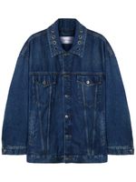 Off-White veste en jean à œillets - Bleu