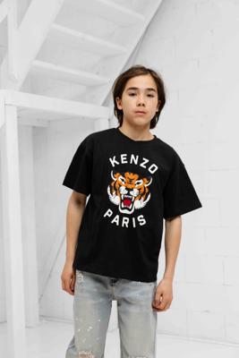 Kenzo Tiger T-Shirt Kids Donkerblauw - Maat 9/10 jaar - Kleur: Groen | Soccerfanshop