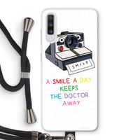 Smile: Samsung Galaxy A70 Transparant Hoesje met koord Smile: Samsung Galaxy A70 Transparant Hoesje met koord