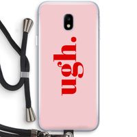 Ugh: Samsung Galaxy J3 (2017) Transparant Hoesje met koord Ugh: Samsung Galaxy J3 (2017) Transparant Hoesje met koord