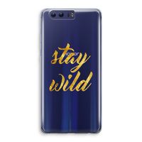 Stay wild: Honor 9 Transparant Hoesje