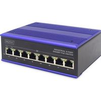 ASSMANN Electronic DN-651121 netwerk-switch Gigabit Ethernet (10/100/1000) Power over Ethernet (PoE) Zwart, Blauw - thumbnail